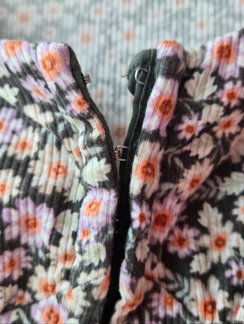 No Boundaries Floral Mini Dress — Pink, White, Black / Size L - Picture 4 of 6